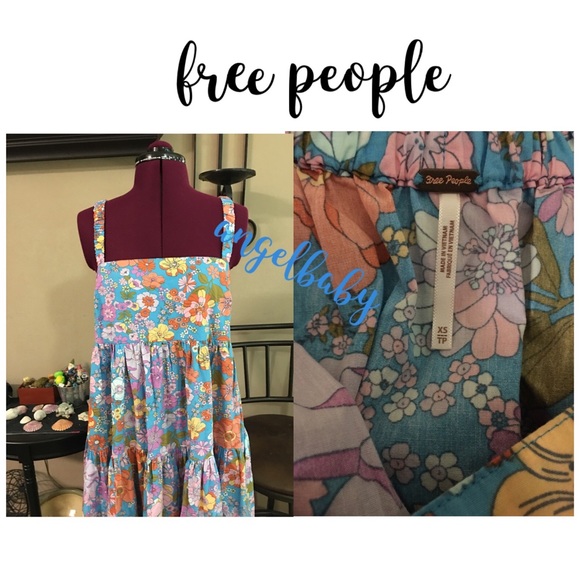 Free People Park Slope Maxi Dress in Bluebell Combo! - Picture 15 of 16